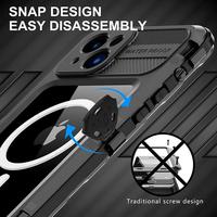 Funda Protectora Sumergible SHELLBOX con Certificación IP68, Carcasa Protectora de TPU+PC a Prueba de Agua para 15 Plus, Protector de Pantalla a Prueba de Golpes