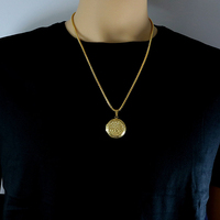 Collier en acier inoxydable plaqué or 18 k, pendentif Vintage, arbre de vie, bijoux pour femmes, tendance