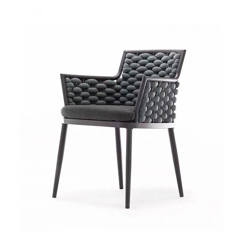 당신을 위해 선택 현대 디자인 알루미늄 로프 정원 의자 야외