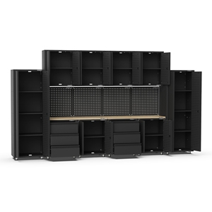 Kinbox Home 14 Piece Garage <b>Storage</b> System Garage <b>Tool</b> <b>Cabinet</b> Supports Customized DIY 20CM14 Module Workshop Garage <b>Storage</b> Met - Product Image 6