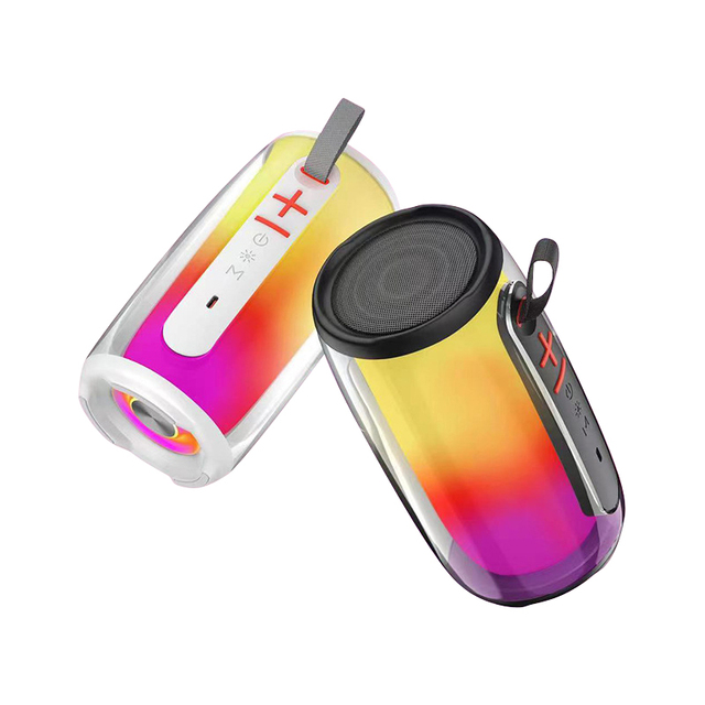 RGB LED Flashing Light Portable Outdoor Loudspeaker Waterproof FM Radio Super Stereo Music Bass Wireless Bluetooth Speaker