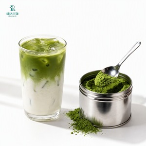 Matcha-Pulver Großhandel Matcha Grüntee-Pulver Lebensmittelqualität 800 Mesh Fein Kräftig Grün Geringe Bitterkeit für Latte Backwaren Eiscreme - Product Image 5
