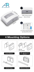 YD-205 Modern White Plastic Smart <b>LED</b> <b>Light</b> with <b>Motion</b> <b>Sensor</b> and Battery Power for Residential Living Room - Product Image 6