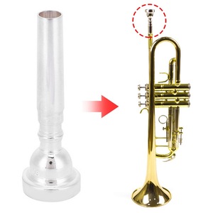 Boquilla para <span class=keywords><strong>Trompeta</strong></span> 3C, Accesorio para Instrumentos Musicales, Compatible con Yamaha, <span class=keywords><strong>Bach</strong></span>, Conn, King Silver - Product Image 5
