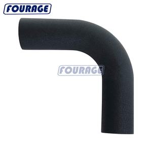 2 "2.5" 3 "铝制中冷器弯管优质褶皱涂层哑光粗糙表面空气进气管 - Product Image 3