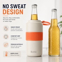 Bouteille isotherme YATAI classique à double paroi en acier inoxydable pour canettes de cola, bière et eau, avec poignée, idéale pour le camping