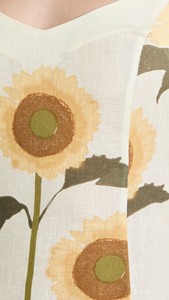 Nuovi stili semplici abbigliamento donna abiti estivi temperamento elegante girasole stampato una linea abiti Casual lunghi - Product Image 5