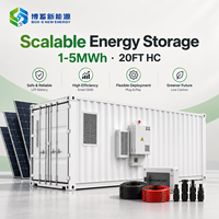 Système de stockage d'énergie commercial et industriel LiFePO4 BESS de 1 à 5 MWh, 1000 kW, pour le redéfinition des pics de consommation et le transfert de charge, OEM Hybride