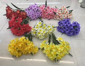 Toptan el yapımı ipek nerffobuket beyaz sarı nersus 50cm yükseklik yeni yıl 5 şube nerffodemet - Product Image 6