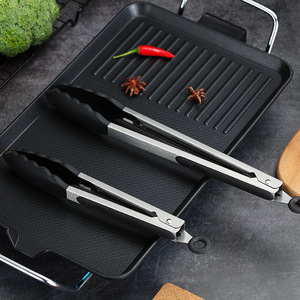 Stainless Steel Food Tongs 12 Inch Long Handle High Temperature Resistance Multi Function BBQ Grill Kitchen <b>Tool</b> - Product Image 2