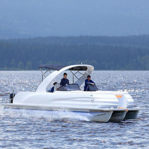 2025 nouveau pas cher poisson croisière fête <span class=keywords><strong>bateau</strong></span> 12 personnes ponton bateaux grand aluminium loisirs coque pêche Style ponton <span class=keywords><strong>bateau</strong></span> <span class=keywords><strong>pour</strong></span> barbecue - Product Image 2