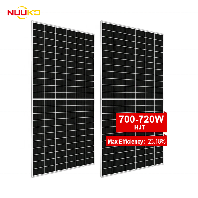 HJT High Efficiency Solar Panel 720W 710W Pv Modules Bifacial Solar System Pojects