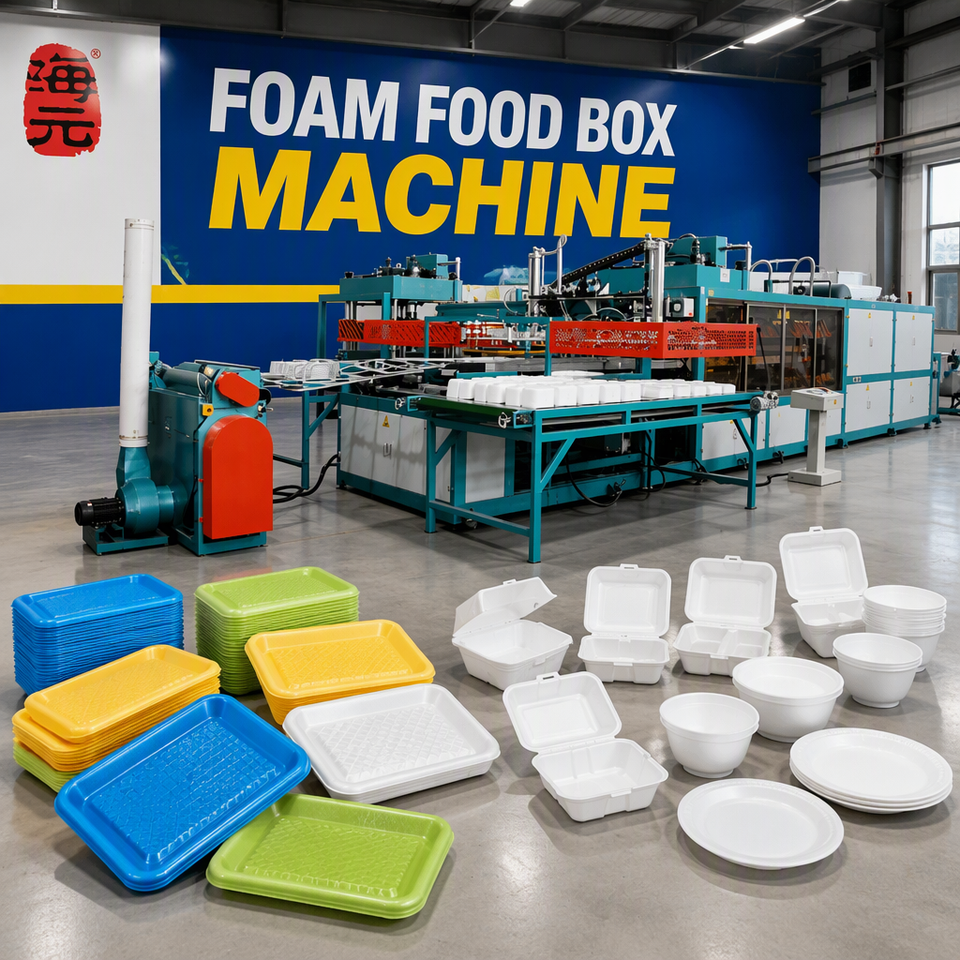 Fast Food Box Automatic Plastic Vacuum Forming Machine for PS PP PET ...