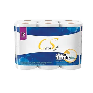 Alta Qualidade Fábrica Custom Tecido Papel Higiênico Envoltório Ultra Macio Forte 2 Ply Papel Higiênico Para Venda