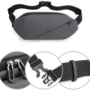 <span class=keywords><strong>2023</strong></span> logo personnalisé randonnée téléphone sac banane sport course étanche en nylon fronde simple épaule bandoulière sacs de poitrine pour homme - Product Image 4