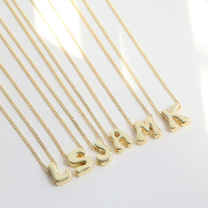 Collana con Ciondolo a Forma di Lettere dell'Alfabeto Inglese (26 Lettere) in Stile Hip Hop, Personalizzabile, <span class=keywords><strong>Regalo</strong></span> di Compleanno per Donne - Product Image 4
