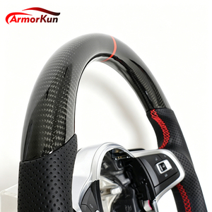 Volant en fibre de carbone personnalisé pour Volkswagen <span class=keywords><strong>Golf</strong></span> 4 5 6 6r 7 7.5 <span class=keywords><strong>8</strong></span> MK 4 5 6 7 7.5 <span class=keywords><strong>8</strong></span> 7 R GTI GTD <span class=keywords><strong>GTE</strong></span> - Product Image 2