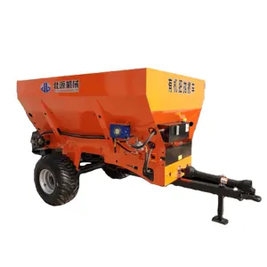 Solid manure spreader Lime compost sand spreader Tractor trailed PTO Fertilizer spreader for sale