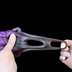 SHAZ Hollow Alien Dildo, Manchons de pénis portables avec ceinture, Supports en résine, Agrandisseur et amplificateur de pénis, Jouets sexuels pour hommes, Retardateur d'éjaculation - Product Image 4