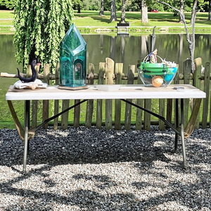 Bán buôn thương mại HDPE 6ft Xách Tay Trắng Nhựa Gấp hình chữ nhật bảng cho bên ngoài trời cắm trại sự kiện cho thuê phục vụ - Product Image 3