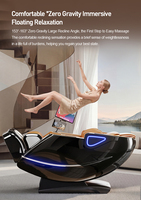 Sillón de Masaje Corporal Completo 6D con Certificación CE ODM, Gravedad Cero, Control por Voz, Bluetooth, Calefacción, Monitoreo de Salud, Reclinable Eléctrico