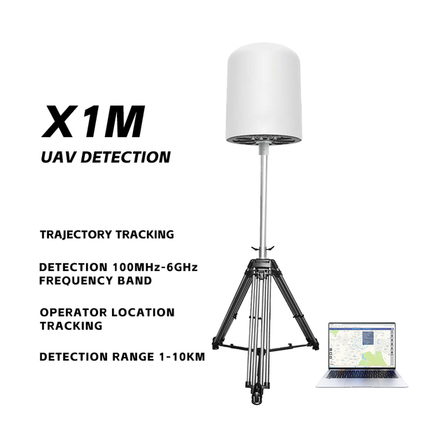 Vehicle-Mounted Fixed Stationary Drone Detector up to 10km Easy-to-Deploy Tripod Mode for Security