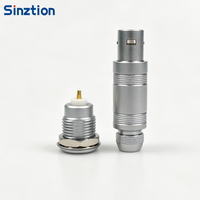 Connecteur coaxial demi-lune Sinztion Push-Pull |   Connecteur circulaire mâle FFA série S 1-6 broches, emballage personnalisable, provenance Guangdong