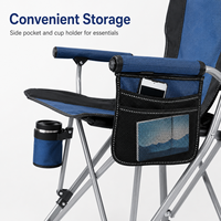 Chaise de Réalisateur Pliante Portable avec Accoudoirs en Acier Inoxydable pour Camping en Plein Air, Pêche, Plage, Randonnée, Pique-nique, Dessin Artistique