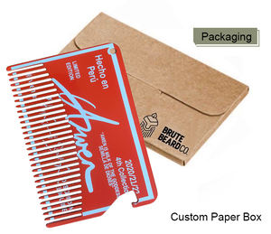 Wholesale Powder Coating <strong>Man</strong> Beard Comb Bottle Opener Credit <strong>Card</strong> Bottle Opener - Product Image 5