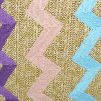 Oreiller et coussin de pouf extérieur doux direct d'usine tissé à la main coussin de siège lombaire tricoté à rayures de couleur naturelle