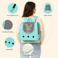 Sac à dos de transport pour chat et chien, pliable, grande capacité, respirant, homologué pour le transport aérien, idéal pour les voyages en extérieur – Vente en gros