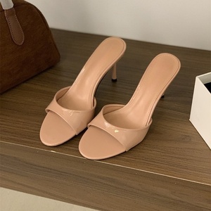 women's summer high heel sandals women luxury high peep <b>toe</b> heels women shoes sling back heels - Product Image 2