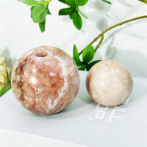 Bán buôn thạch anh tự nhiên druzy Hồng thạch anh tím đá quý Spheres chữa bệnh đá pha lê geode bóng Sphere - Product Image 6