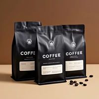 Sachet de café personnalisé avec impression en héliogravure, 12 oz, durable, à soufflet latéral, avec valve et fermeture éclair, résistant à l'humidité, pour lait et aliments pour animaux de compagnie