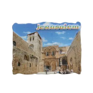 Factory supply laser cut fridge magnet customised jerusalem for souvenir gifts