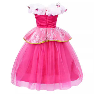 Robe de princesse Aurora de la <span class=keywords><strong>Belle</strong></span> <span class=keywords><strong>au</strong></span> <span class=keywords><strong>bois</strong></span> <span class=keywords><strong>dormant</strong></span>, costume d'Halloween, robe de fête cosplay, robe pêche pour fille - Product Image 4