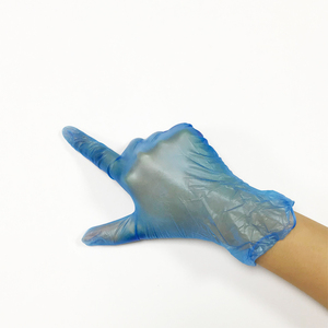 Guantes desechables de vinilo sin látex ni polvo, azules, tallas S/M/L/XL, venta directa de fábrica, hechos en China con certificado CE - Product Image 3