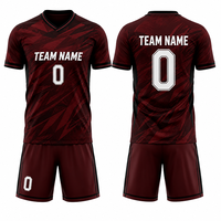 Maillot de football noir pour homme, manches courtes, col en V, évacuation de l'humidité, impression sublimée, nom de l'équipe, toutes saisons