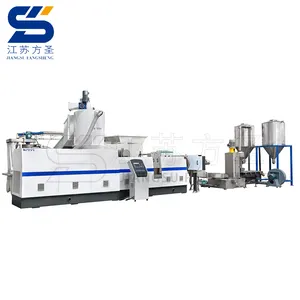 PET HDPE EPS ABS plastic recycling line compactor die cutting granulator machine