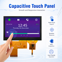Modul LCD TFT IPS 4,3 Inci Kecerahan Tinggi dengan Layar Sentuh HMI, Antarmuka RGB 480x272, ST7282A, Layar LCD Kustom