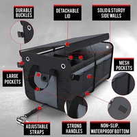 Boîte de rangement et étagères de garage en polyester portable pour coffre de voiture