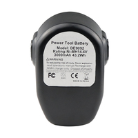 Batterie de perceuse sans fil rechargeable de remplacement 14,4 V 3,0 Ah Ni-Cd DC9091 DE9038 DE9091 DE9092 DW9091 DW9094 pour Dewalt