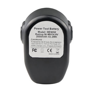 Wiederaufladbarer Ersatz 14,4V 3,0AH <span class=keywords><strong>Ni</strong></span>-<span class=keywords><strong>Cd</strong></span> Akku für Akku-Bohrmaschine DC9091 DE9038 DE9091 DE9092 DW9091 DW9094 für Dewalt - Product Image 6