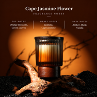 Bougie parfumée pour usage intérieur, longue durée, coffret cadeau haut de gamme, nouvelle mèche en bois parfumée à base de plantes.
