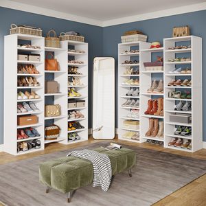 Meuble à <span class=keywords><strong>chaussures</strong></span> Timberight multi-niveaux pour 46 paires – Rangement spacieux et flexible pour <span class=keywords><strong>chaussures</strong></span> et sacs - Product Image 6