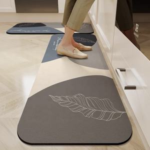 Набор водовпитывающих ковриков, резиновый напольный коврик из диатома, антискользящий, для кухни - Product Image 2