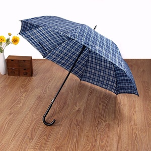 Nouveaux produits inventés : <span class=keywords><strong>Parapluie</strong></span> automatique à ouverture automatique, à manche long et courbé, à motif écossais et rayé, vente en gros pour fabricants. - Product Image 1