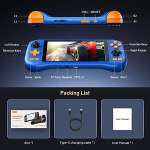 החדשים k56 אנדרואיד נייד 14 קונסולת משחק כף יד <span class=keywords><strong>5</strong></span>.<span class=keywords><strong>5</strong></span> "מסך מגע 5000 מה wifi <span class=keywords><strong>5</strong></span> נגן רטרו משחקים - Product Image 5