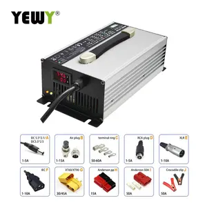 1200W 12V 24V 36V 48V 60V 72V Chargeur de batterie au lithium-ion au plomb pour chariot de golf Chargeur E-bike moto