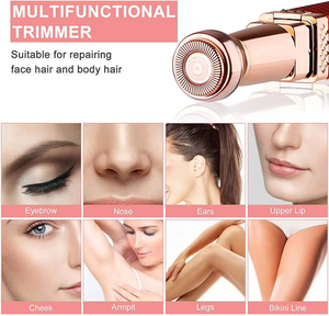 Épilateur indolore 2 en 1 <span class=keywords><strong>pour</strong></span> femmes Tondeuse à sourcils et épilateur facial avec rasoir à lèvres - Product Image 5